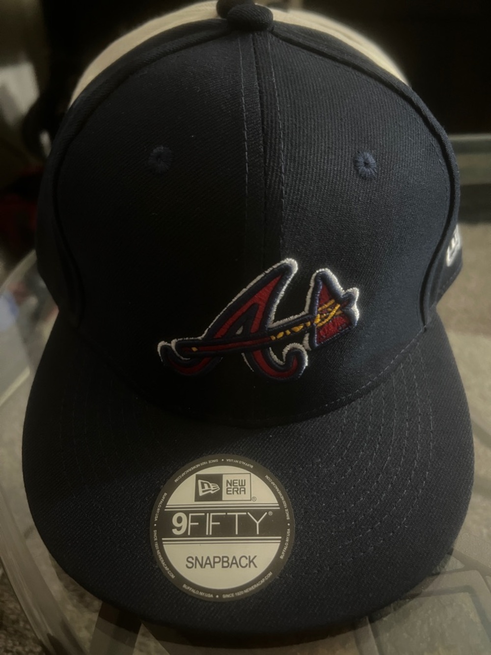 New Era Navy Atlanta Braves 9FIFTY Snapback Hat